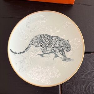 Hermes Panther Salad Plate